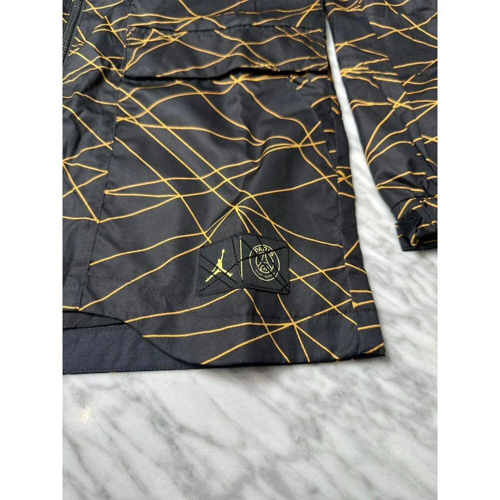Jordan PSG Anthem Jacket 95C263-023 Black/ Orange Unisex Kids youth Medium NEW